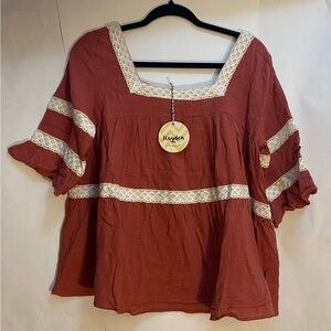 NWT Hayden Woman’s Rust‎ Color Top Blouse Size Medium